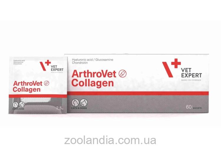 VetExpert (ВетЭксперт) Arthrovet Collagen - Препарат для поддержания и защиты суставов собак и кошек