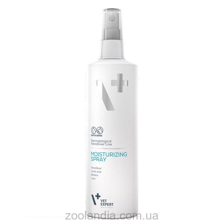 VetExpert (ВетЭксперт) NanoSilver Moisturizing Spray - Увлажняющий спрей при дерматологических заболеваниях у собак и кошек