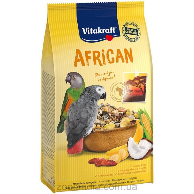 Vitakraft (Витакрафт) «African» - Корм для крупных африканских попугаев 750 гр