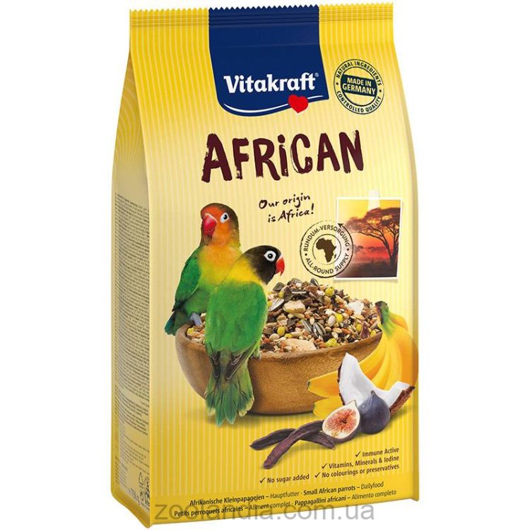 Vitakraft (Витакрафт) «African» - Корм для средних африканских попугаев 750 гр