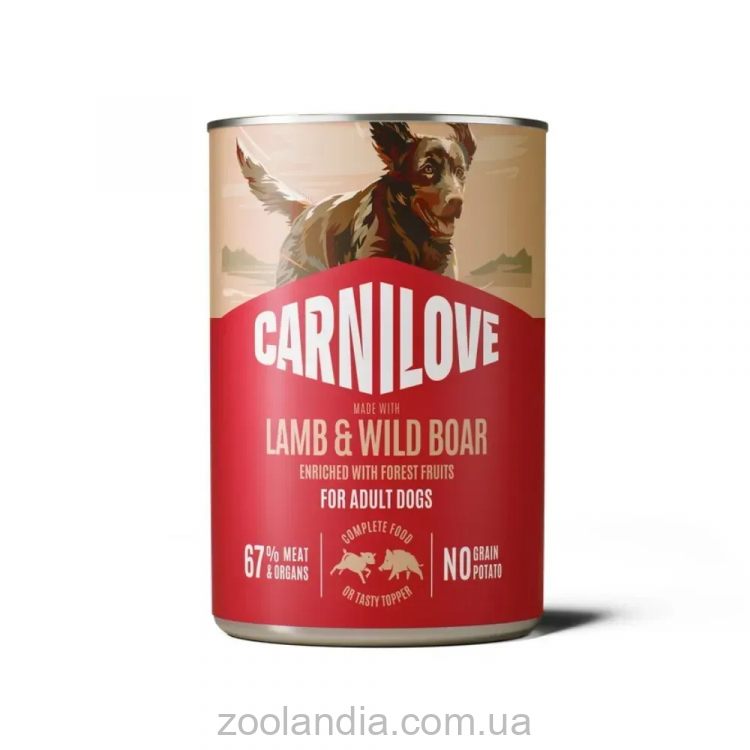 Carnilove (Карнилав) Adult Dog Salmon & Turkey - Консервированный беззерновой корм для взрослых собак, с лососем и индейкой паштет