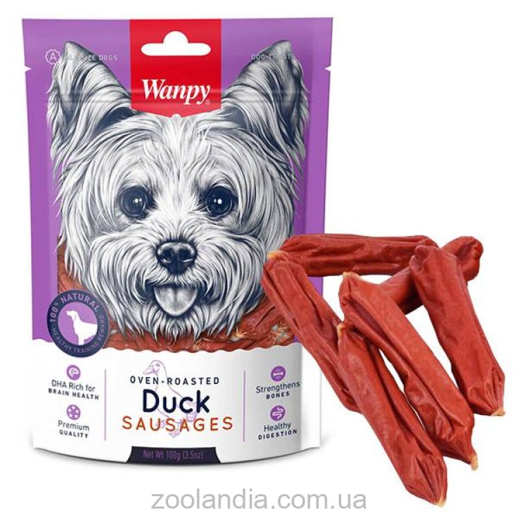 Wanpy (Ванпи) Duck Sausages - Лакомство с уткой для собак