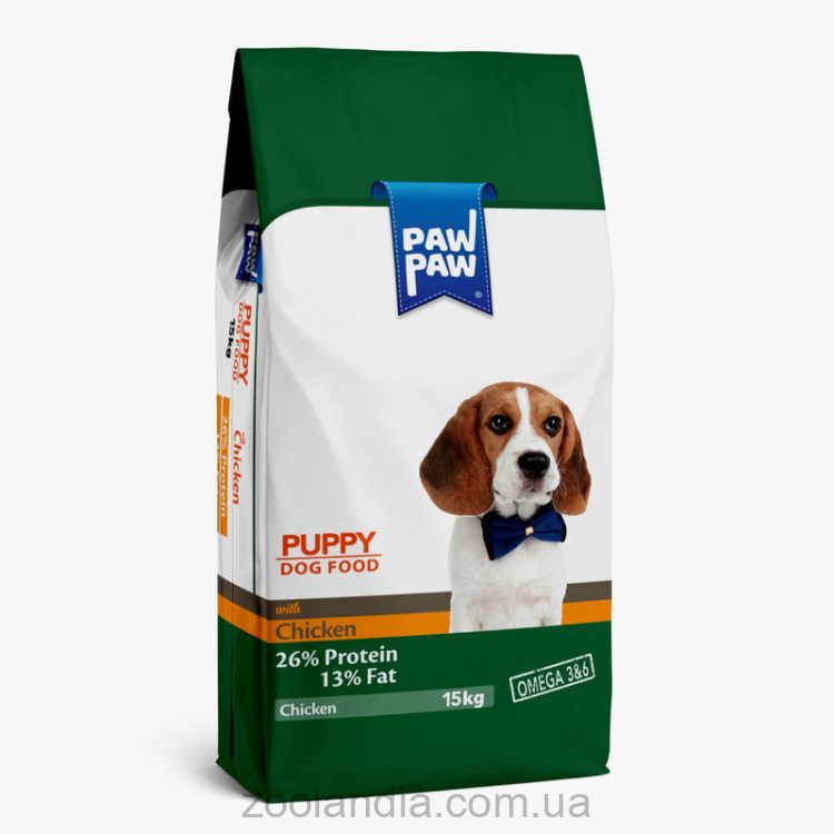 Pawpaw (Паупау) Puppy - Сухой корм для щенков с курицей