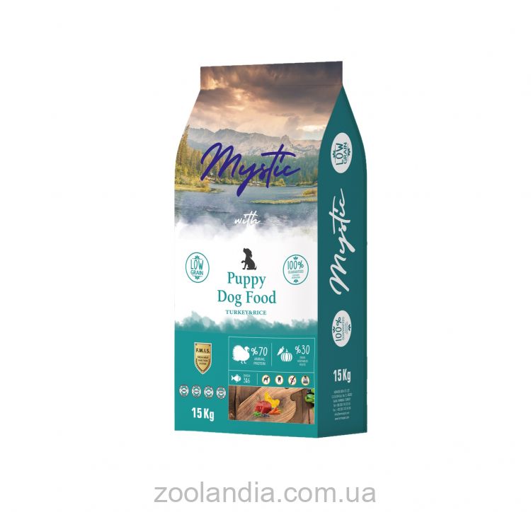Mystic (Мистик) Puppy Dog Food with Turkey & Rice сухой корм для щенков (индейка и рис)