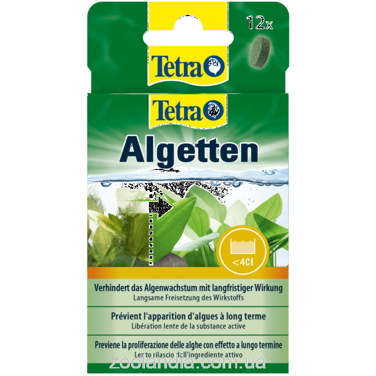 Tetra (Тетра) Algetten - Средство против водорослей в аквариуме 12 табл.
