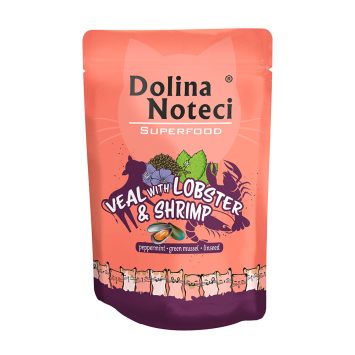 Dolina Noteci (Долина Нотечі) Superfood Cat - Вологий корм для котів (телятина, лобстер та креветка)