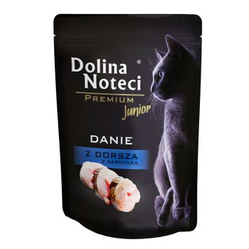 Dolina Noteci (Долина Нотечі) Premium Cat Danie Junior - Вологий корм для кошенят (тріска та сардина)