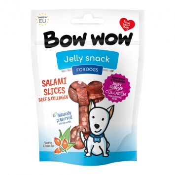 Mera (Мера) Bow WOW - Ласощі для собак Слайси салямі з яловичиною та колагеном  80 г- 15 шт/уп