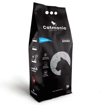 Catmania (Кэтмания) Carbon Effect - Бентонитовый наполнительс карбоновым эффектом для кошачьего туалета