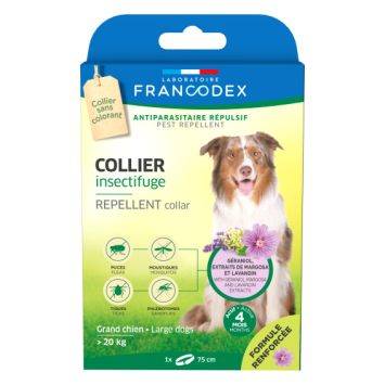 Francodex (Франкодекс) Repellent Collar репелентний нашийник для собак більше 20 кг з гераніолом