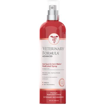 Veterinary Formula (Ветеринарная Формула) Hot Spot&Itch Relief Medicated Spray - Антиаллергенный спрей для собак и кошек, с лидокаином, гидрокортизоном и аллантоином