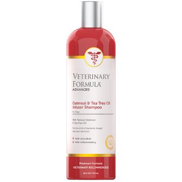 Veterinary Formula (Ветеринарная Формула) Advanced Oatmeal &Tea Tree Oil Shampoo - Увлажняющий лечебный шампунь для собак, антибактериальный, противовоспалительный
