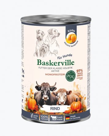 Baskerville (Баскервиль) Holistic Active - Консервированный корм для активных собак (говядина/тыква)