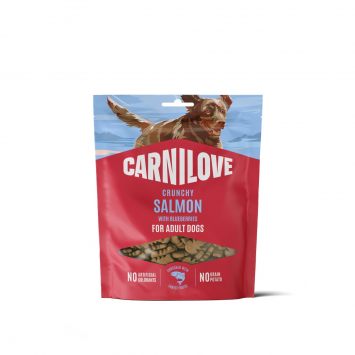 Carnilove (Карнилав) Dog Crunchy Snack Salmon with Blueberries - Беззерновые лакомства для взрослых собак, лосось и голубика