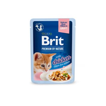 Brit Premium (Брит Премиум) Delicate Fillets in Gravy Chicken for Kitten - Влажный корм для котят филе в соусе курица