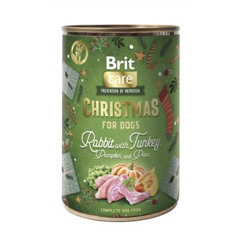 Brit Care (Брит Кеа) Mono Protein Christmas Rabbit - Влажный корм для собак рождественский ужин кролик