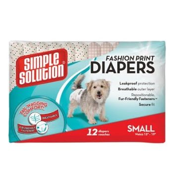 Simple Solutions (Симпл Солюшн) Fashion disposable diapers small - Гигиенические подгузники для животных