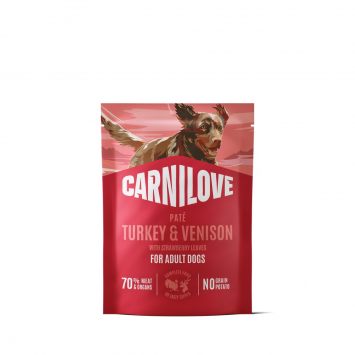 Carnilove (Карнилав) Adult Dog Turkey & Venison with Strawberry - Влажный беззерновой для взрослых собак, с индейкой, олениной и листьями клубники паштет