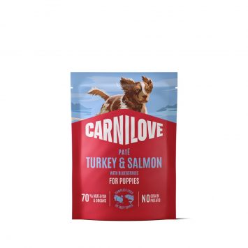 Carnilove (Карнилав) Puppies Dog Turkey & Salmon with Blueberries - Влажный беззерновой корм для щенков, с индейкой, лососем и голубика паштет