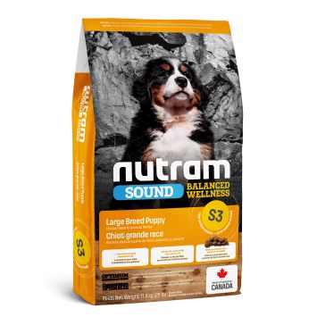 Nutram(Нутрам) S3 Nutram Sound Balanced Wellness Natural Large Breed Puppy Food - Сухой корм для щенков крупных пород (с курицей и овсянкой)