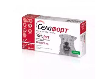 KRKA Селафорт - Краплі від бліх, кліщів та гельмінтів для дорослих собак 10-20 кг