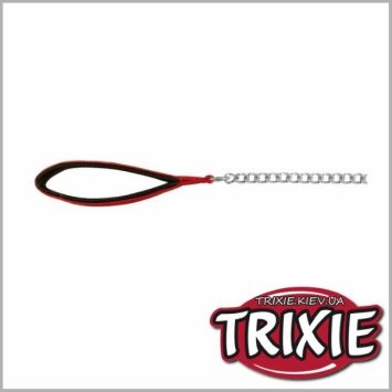 Trixie (Трикси) - Поводок-цепь металл, с нейлоновой ручкой для собак,1 м/3 мм