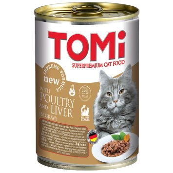 Tomi (Томи) Poultry Liver - Влажный корм для кошек (птица/печень) 