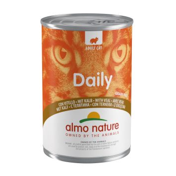 Almo Nature (Альмо Натюр) Daily Cat Adult Veal - Полнорационный консервированный корм для взрослых кошек (телятина)