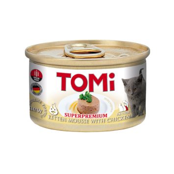 Tomi (Томи) For Kitten with Chicken - Влажный корм для котят (курица), мусс