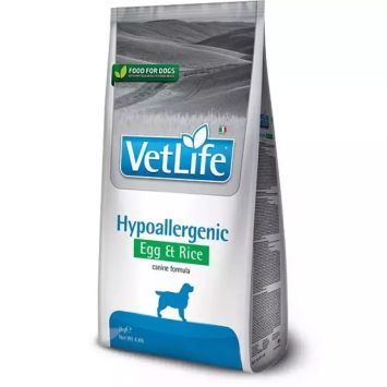 Farmina (Фармина) Vet  Life Hypoallergenic Egg & Rice -  Сухой лечебный корм для собак при пищевой аллергии (яйцо/рис)