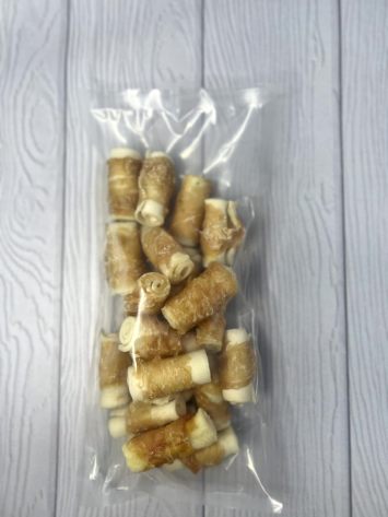 AnimAll (ЕнімАлл) Dental - Ласощі для собак трубочка рулетик з м'ясом курки, 4-5 см, 20 шт