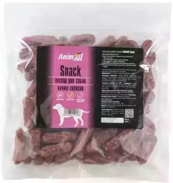 AnimAll (ЭнимАлл) Snack - Лакомства для собак утиные сосиски