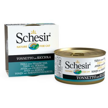 Schesir (Шезир) Tuna with Yellow Tail влажный корм для кошек с тунцом и желтохвостиком, банка