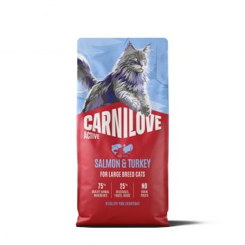 Carnilove (Карнилав) Adult Large Breed Salmon & Turkey - Сухой беззерновой корм для взрослых кошек крупных пород, с лососем и индейкой