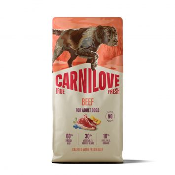 Carnilove (Карнилав) Adult Dog True Fresh Beef - Сухой беззерновой корм для взрослых собак всех пород, с говядиной