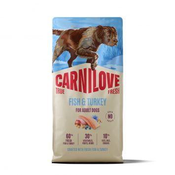 Carnilove (Карнилав) Adult Dog True Fresh Fish & Turkey  - Сухой беззерновой корм для взрослых собак всех пород, с рыбой и индейкой