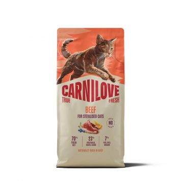 Carnilove (Карнілав) Adult Cat Sterilised True Fresh Beef - Сухий беззерновий корм для дорослих стерилізованих котів, з яловичиною