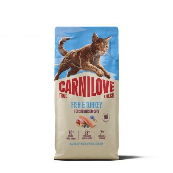 Carnilove (Карнілав) Adult Cat Sterilised True Fresh Fish & Turkey - Сухий беззерновий корм для дорослих стерилізованих котів, з рибою та індичкою