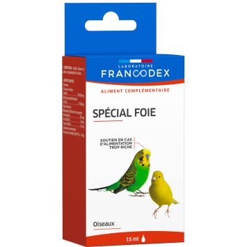 Francodex (Франкодекс) Special Foie витаминная добавка для птиц для здоровой печени, 15 мл