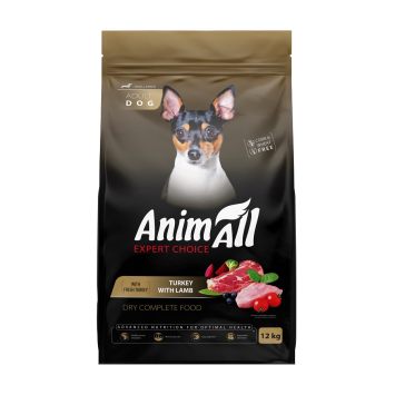 AnimAll (ЭнимАлл) - Сухой корм для взрослых собак малых пород со свежей индейкой и ягненком