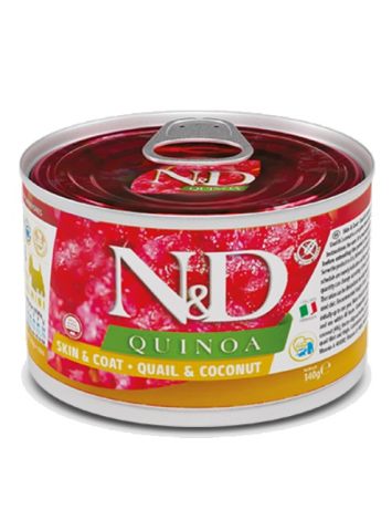 Farmina (Фармина) N&D Quinoa Dog Adult Mini Skin & Coat Quail & Coconut - Влажный корм для собак при пищевой аллергии с перепелом и кокосом