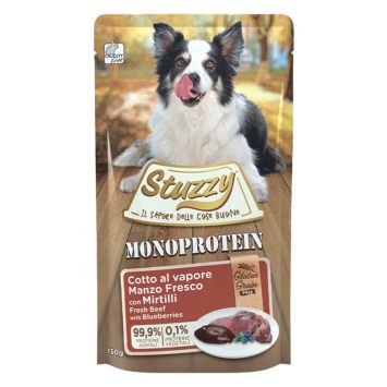 Stuzzy Monoprotein Beef with Blueberries – Влажный корм для собак (говядина с черникой)