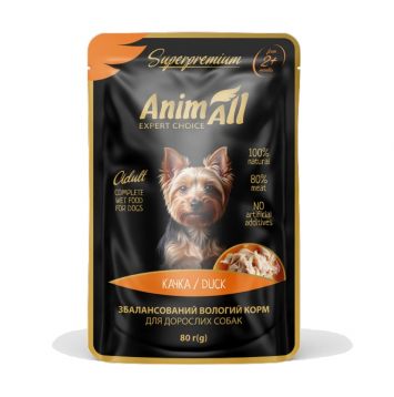AnimАll (ЭнимАлл) - Влажный корм для собак с уткой