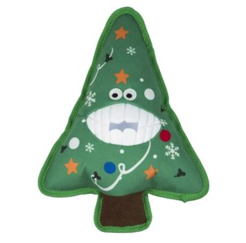 AnimAll (ЭнимАлл) GrizZzly - Игрушка для собак новогодняя елка с пищалкой, 28.5х21.5х6 см