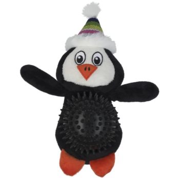 AnimAll (ЭнимАлл) GrizZzly - Мягкая рождественская игрушка для собак с шипами и пищалкой для грызения,23×18×9 см