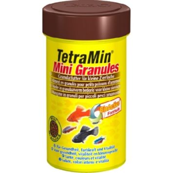 Tetra (Тетра) TetraMin Mini Granules - Корм для небольших аквариумных рыбок, мелкие гранулы