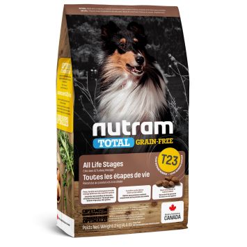 Nutram(Нутрам) T23 Total Grain-Free Turkey, Chiken &Duck Dog Food - Сухой корм для собак (с индейкой и курицей беззерновой)