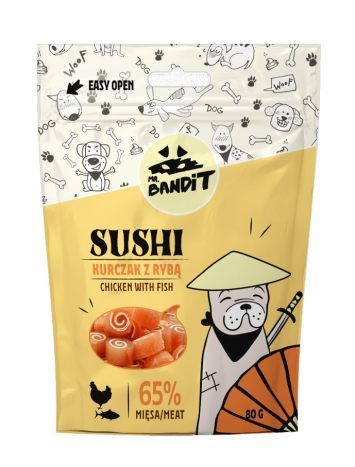 Mr. Bandit (Мистер Бандит) Dog Sushi Chicken & Fish - Лакомство для собак, суши с курицей и рыбой