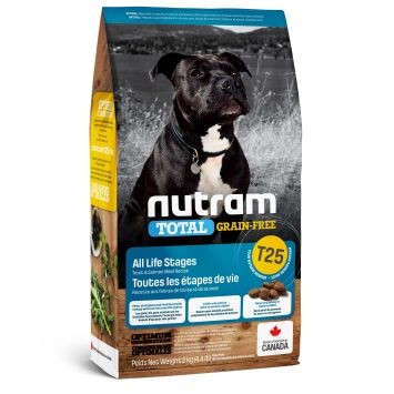 Nutram(Нутрам) T25 Total Grain-Free Salmon &Trout Dog Food - Сухой корм для собак (с лососем и форелью беззерновой)