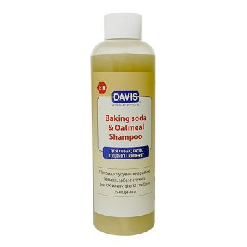 Davis (Дэвис) Baking Soda & Oatmeal - Дезодорирующий шампунь глубокого очищения для собак и котов с успокаивающим действием